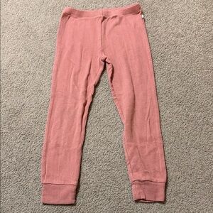 Posh Peanut Pointelle Leggings in Dusty Pink